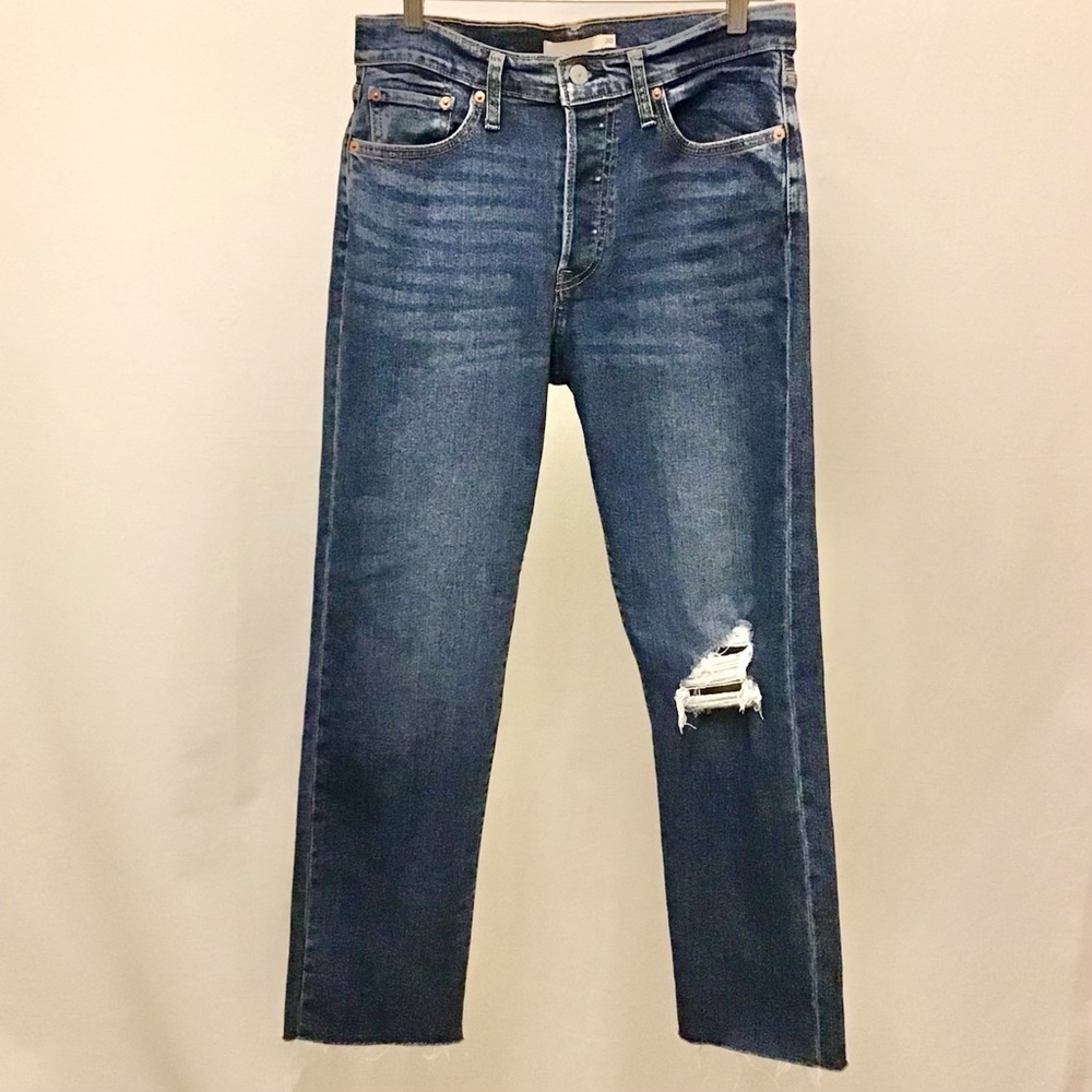 Levi’s 30 (10/11) Wedgie Straight Jeans Women’s High Rise Button Fly 34964-0133 - Picture 4 of 15